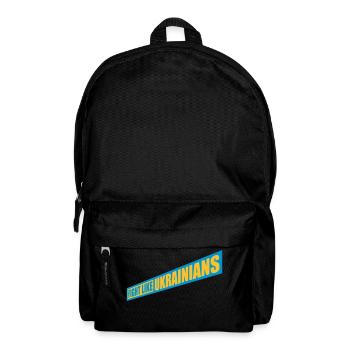 fight like ukrainians quote - Backpack - black - Front