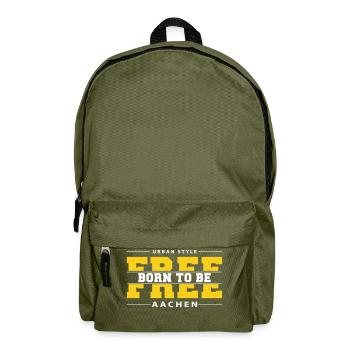 Aachen Meine Stadt Urban Style Born Free - Rucksack - Olivgrün - Vorne