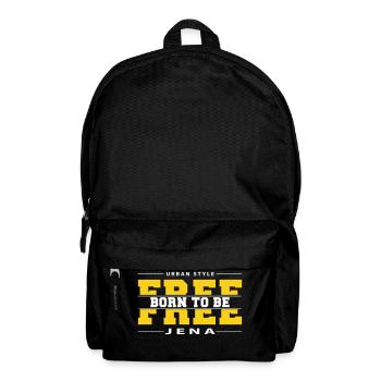 Jena Meine Stadt Urban Style Born Free - Rucksack - Schwarz - Vorne