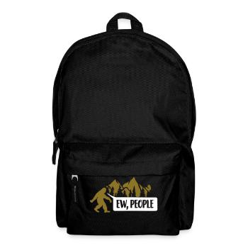 Zitat ew people Bigfoot - Rucksack - Schwarz - Vorne