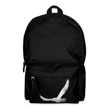 Vogel Silhouette aus Wolke - Rucksack - Schwarz - Vorne