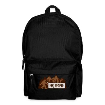 Bigfoot ew people Zitat - Rucksack - Schwarz - Vorne