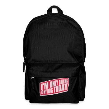 only talking to dog - Backpack - black - Front