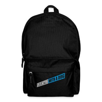 better with a dog - Rucksack - Schwarz - Vorne