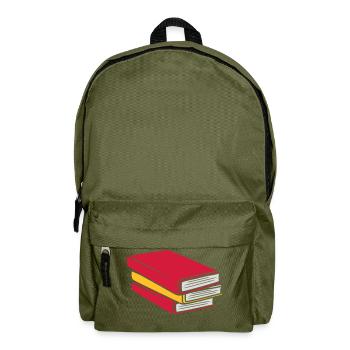 Concevoir des bandes dessinées empilées - Sac à dos - vert olive - Devant