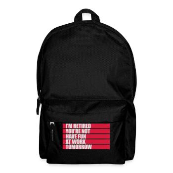 have fun at work - Backpack - black - Front