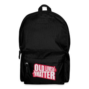 old lives matter quote - Backpack - black - Front