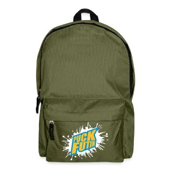 puck futin logo design - Backpack - olive green - Front