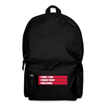 I came saw forget - Backpack - black - Front