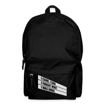 I came saw forget - Backpack - black - Front