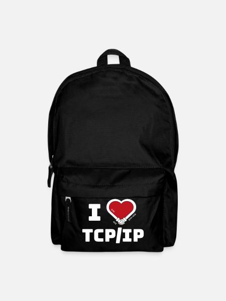 I love TCP/IP - Tribut an TCP IP & DARPA - Rucksack - Schwarz