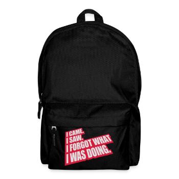 I came saw forget - Backpack - black - Front