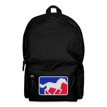 Red Blue Sport Horse - Backpack - black - Front
