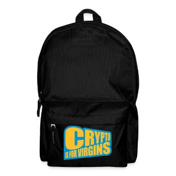crypto is for virgins - Backpack - black - Front