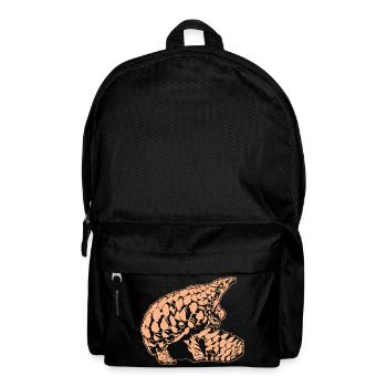 Coole Schuppentierskizze Grafik Wildlife Kreatur - Rucksack - Schwarz - Vorne