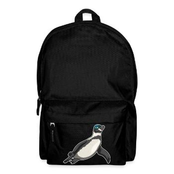 Pinguin Schwimmen Schwimmbrille Sommer - Rucksack - Schwarz - Vorne