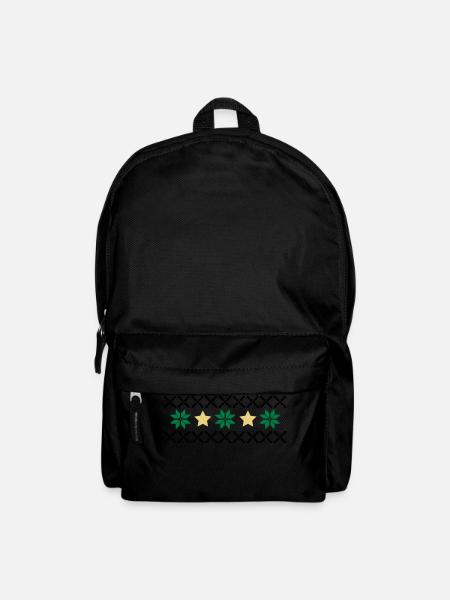 Norwegen Muster - Rucksack - Schwarz