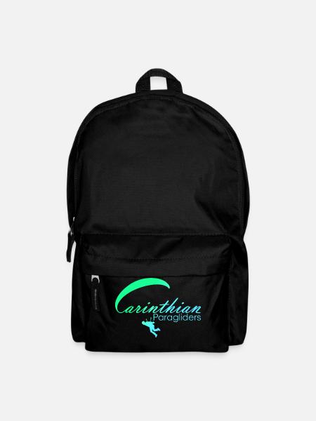 Carinthian Paragliders Logo blaugrün - Rucksack - Schwarz