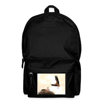 Störche - Rucksack - Schwarz - Vorne