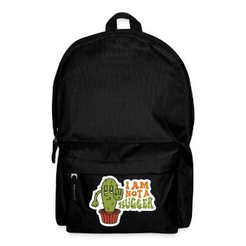 I am Not a Hugger Sarcastic Cactus Design - Backpack - black - Front