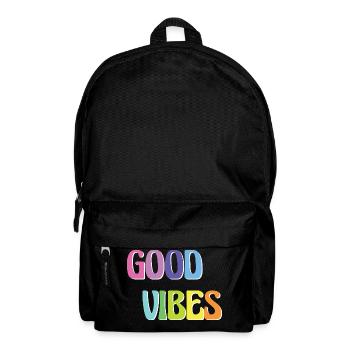 Good Vibes - Rucksack - Schwarz - Vorne