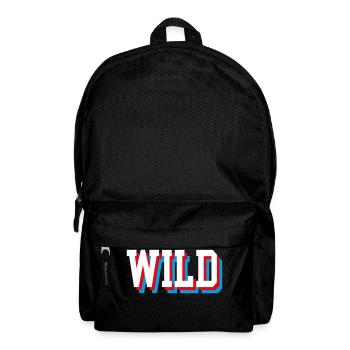 Gliched sauvage - Sac à dos - noir - Devant