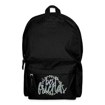 Best Friends Eucalyptus Wreath Friendship Gift - Backpack - black - Front
