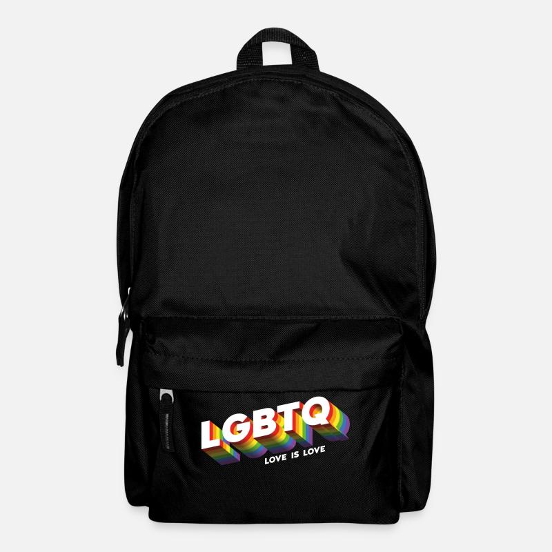 love is love LGBTQ+ - Rucksack - Schwarz