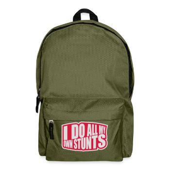 all my own stunts - Rucksack - Olivgrün - Vorne