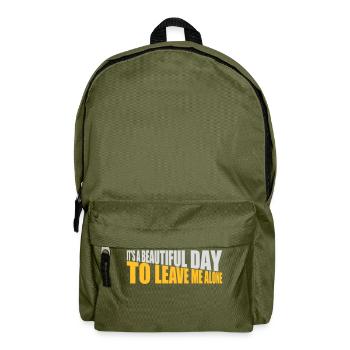 leave me alone day - Rucksack - Olivgrün - Vorne