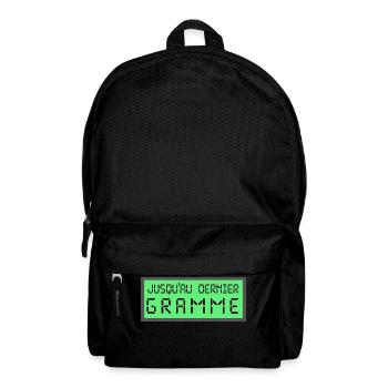 jusqu'au dernier gramme - Sac à dos - noir - Devant
