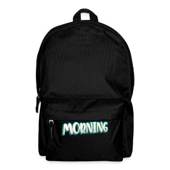 Guten morgen Welt - Rucksack - Schwarz - Vorne