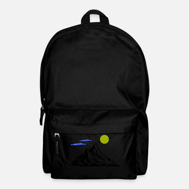 Berge - Rucksack - Schwarz