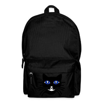 Cat cartoon (Colors customizable) - Backpack - black - Front