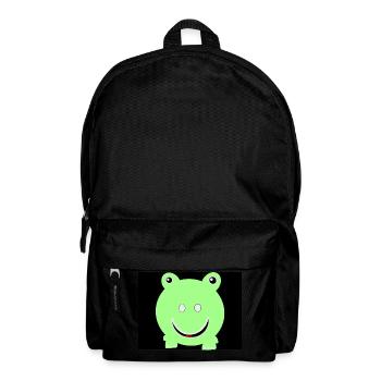 Runder Frosch - Rucksack - Schwarz - Vorne