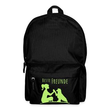 Mein Hund und ich - Beste Freunde - Rucksack - Schwarz - Vorne
