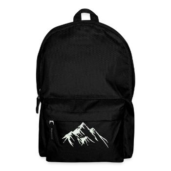 Mountains 001 - Backpack - black - Front
