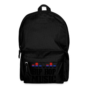 hip hop music - Rucksack - Schwarz - Vorne