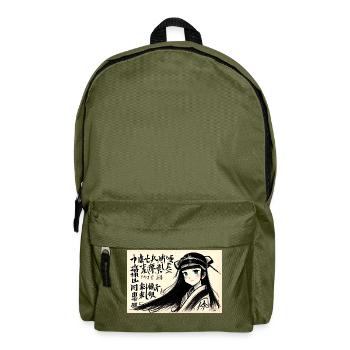 Girl Asian - Backpack - olive green - Front