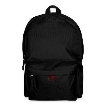 dinos verliebt - Rucksack - Schwarz - Vorne