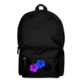 Hibiskus Flowers - Rucksack - Schwarz - Vorne
