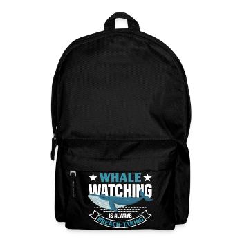 Whale Watching Walbeobachtung Wale Orca Blauwal - Rucksack - Schwarz - Vorne