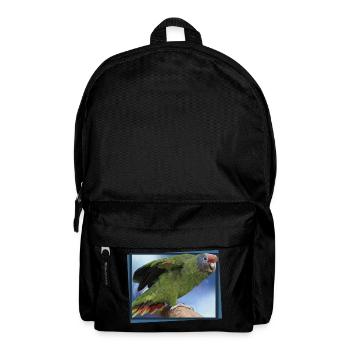 Der Rotschwanzpapagei - Rucksack - Schwarz - Vorne