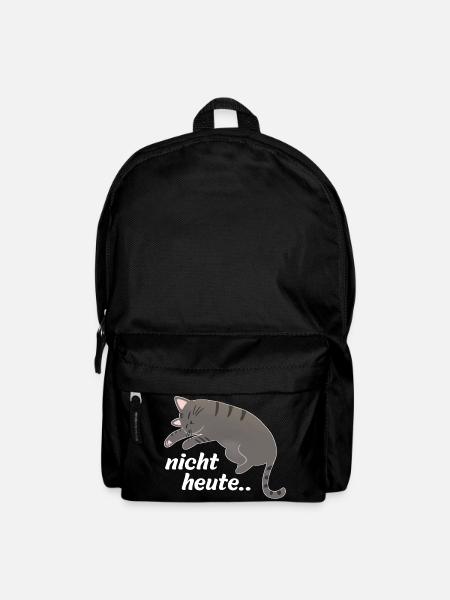 Nicht heute Katze - Rucksack - Schwarz