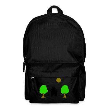 Cabane paysagère - Sac à dos - noir - Devant