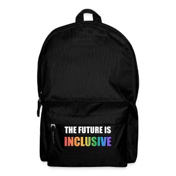 Die Zukunft ist inklusiv LGBT Pride Regenbogen - Rucksack - Schwarz - Vorne