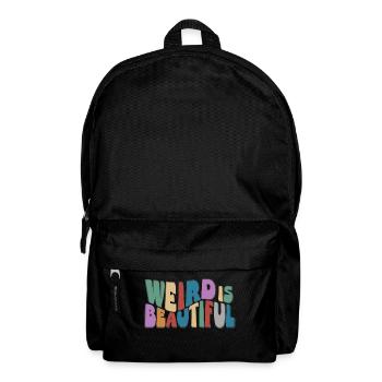 Bizarre est beau! Retro Groovy Wavy Fun - Sac à dos - noir - Devant
