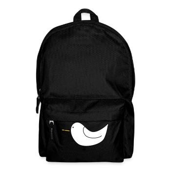 Weiße Möwe mit Pommes - Rucksack - Schwarz - Vorne