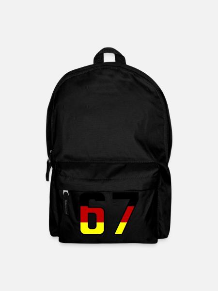 67 Symbole numérique Allemagne - Sac à dos - noir