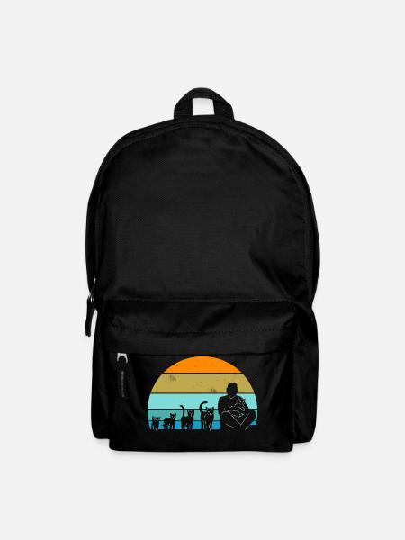 Katzen Evolution - Rucksack - Schwarz